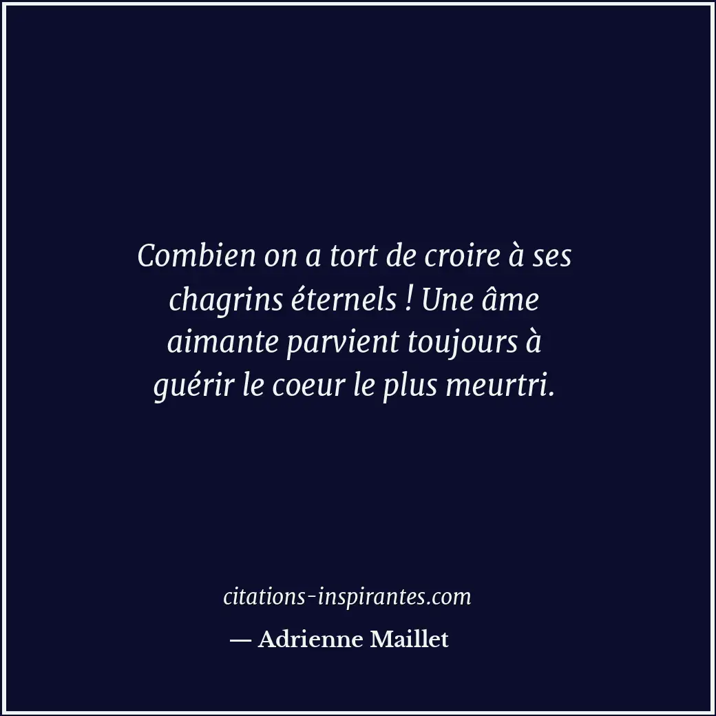 Citation de Adrienne Maillet