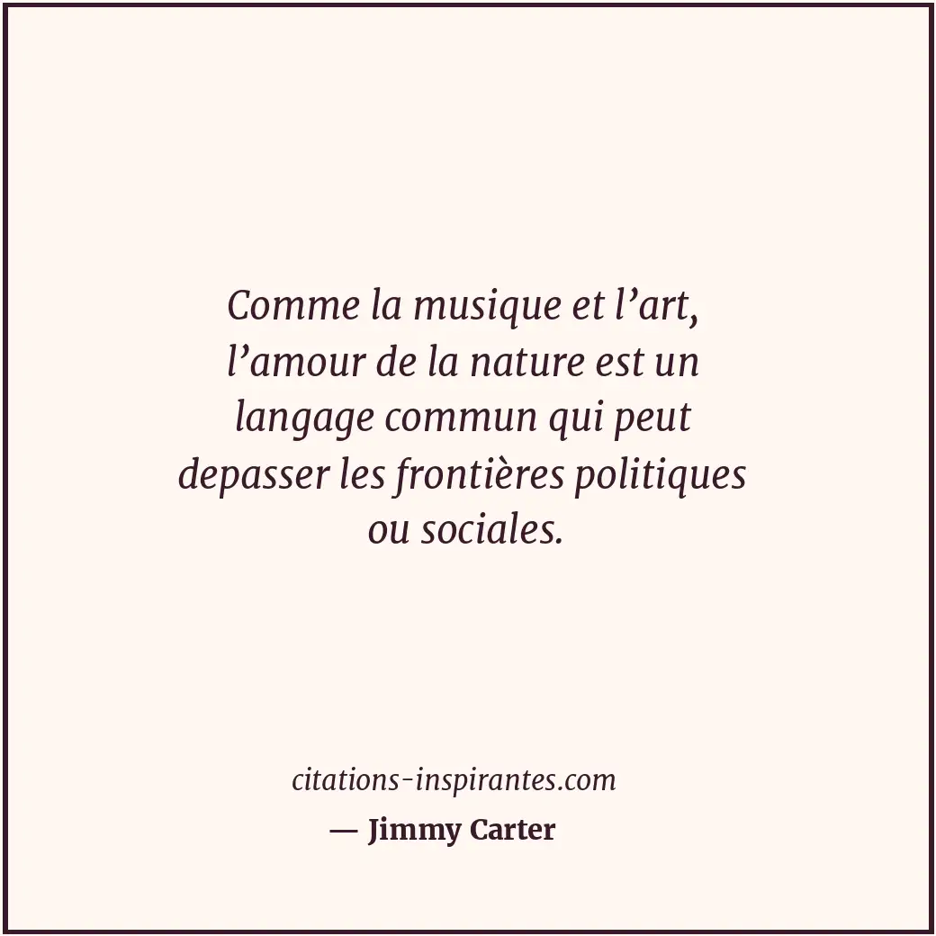 Citation de Jimmy Carter