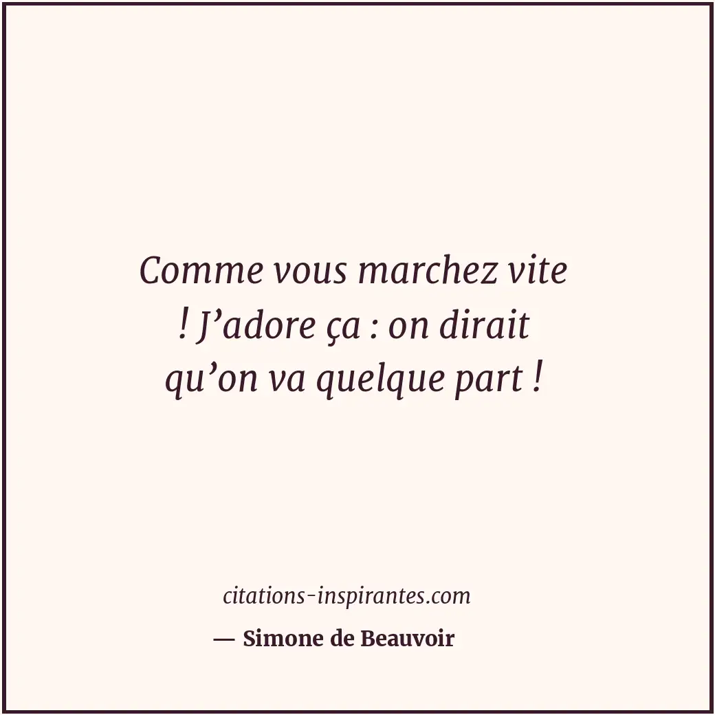 Citation de Simone de Beauvoir