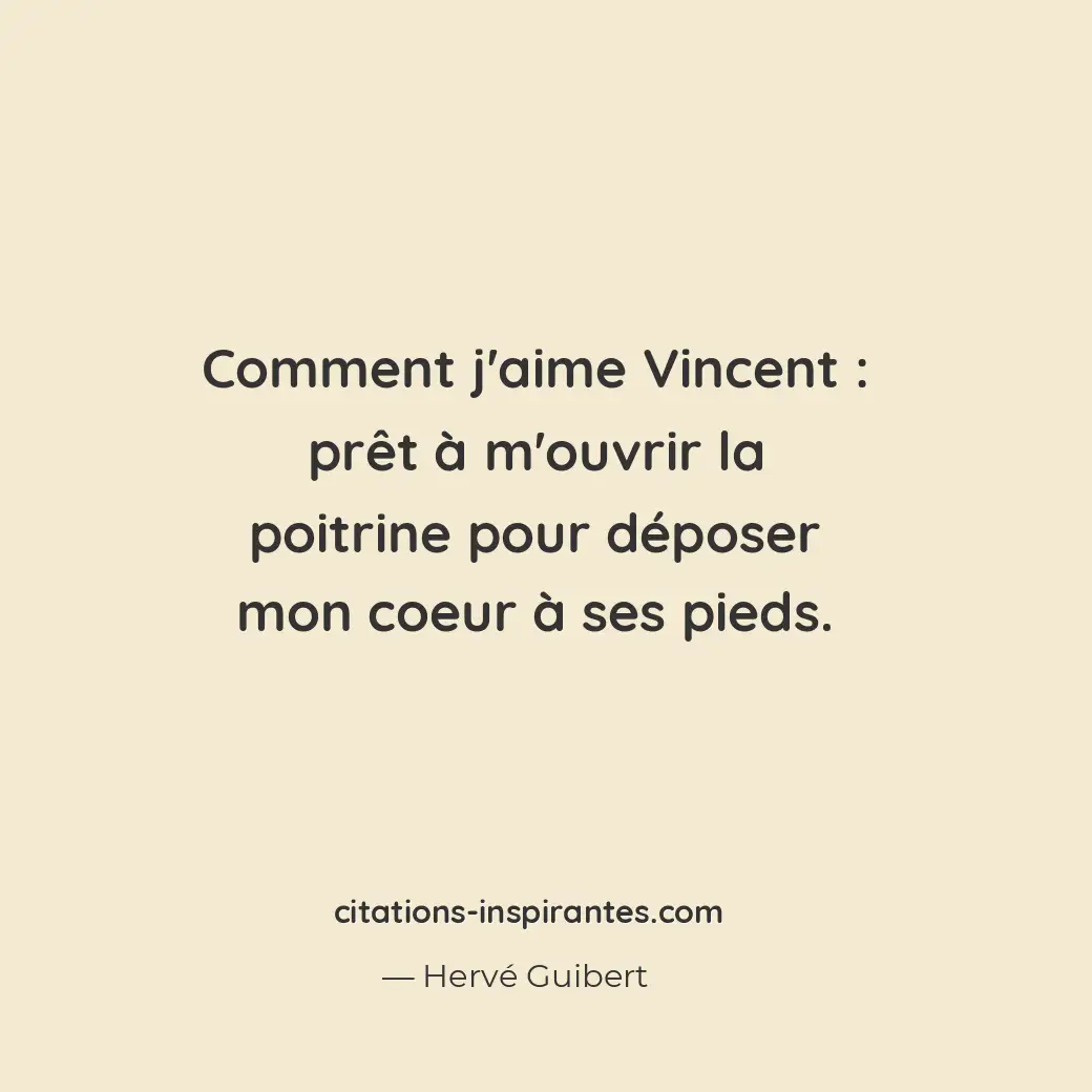 Citation de Hervé Guibert