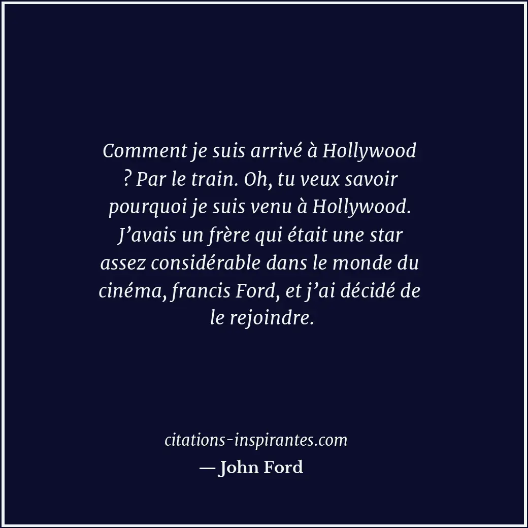 Citation de John Ford