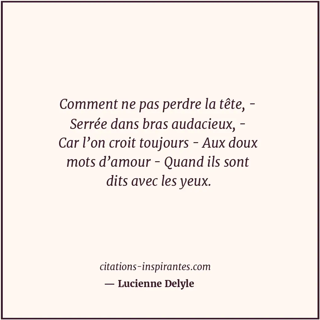 Citation de Lucienne Delyle