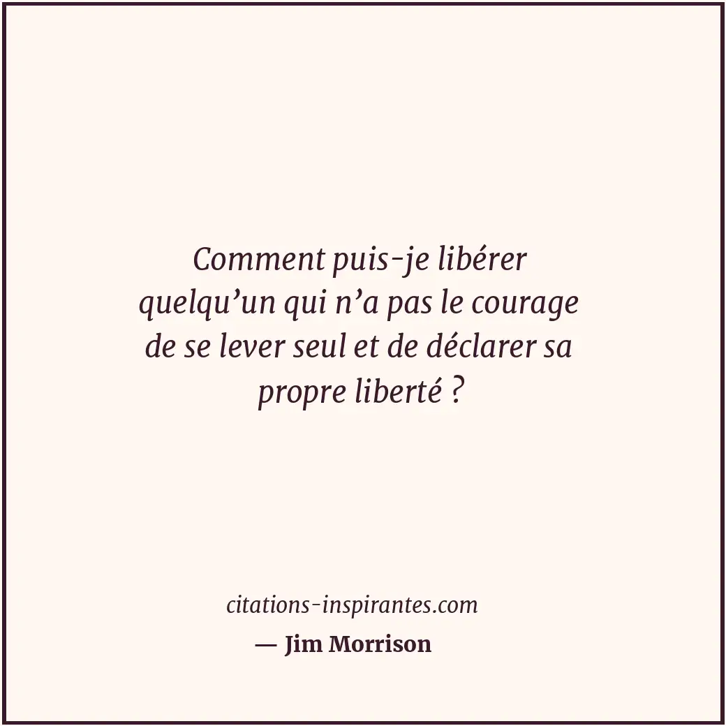 Citation de Jim Morrison