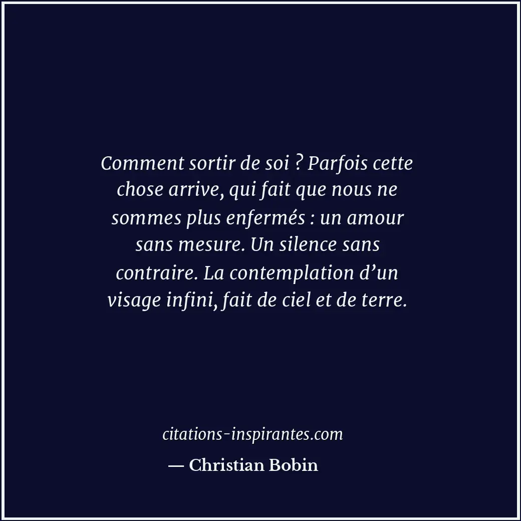 Citation de Christian Bobin
