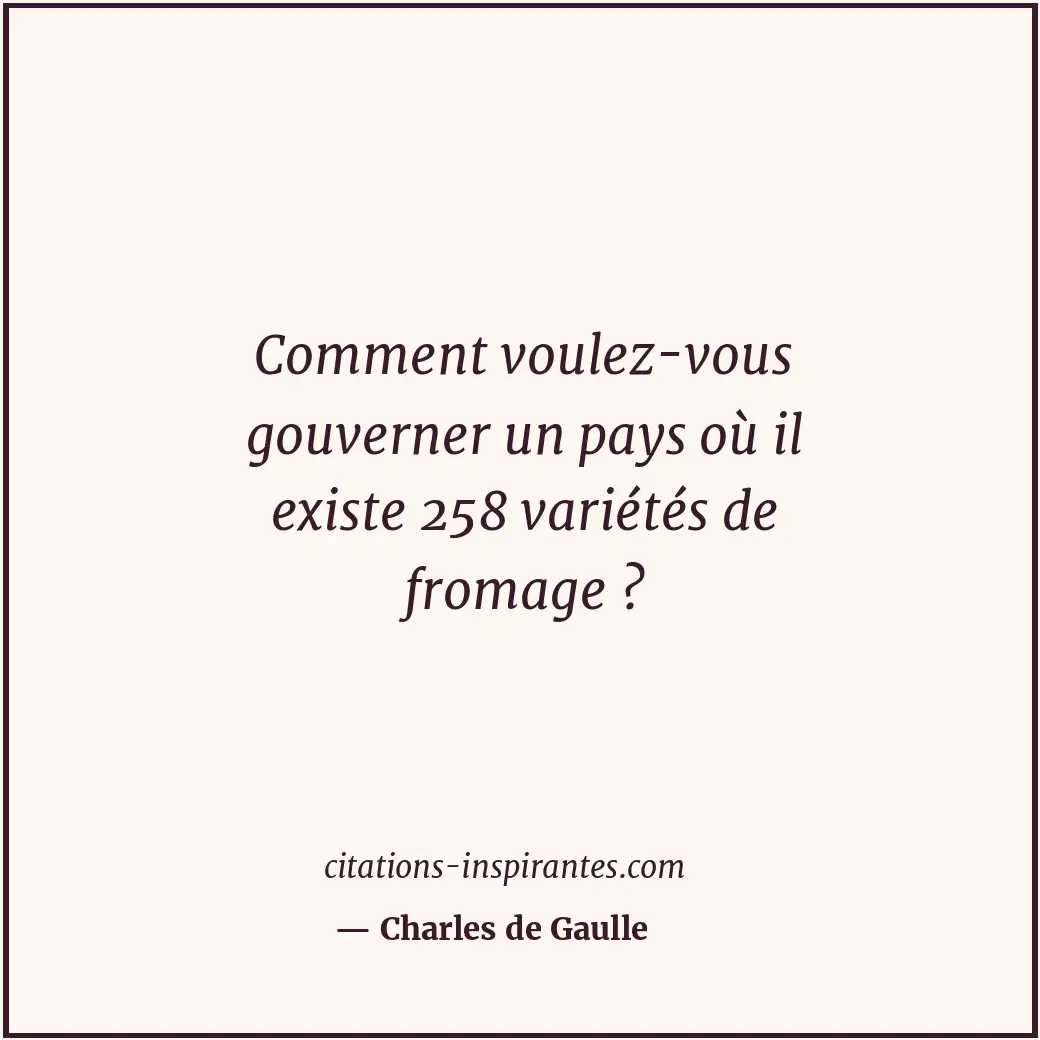 Citation de Charles de Gaulle