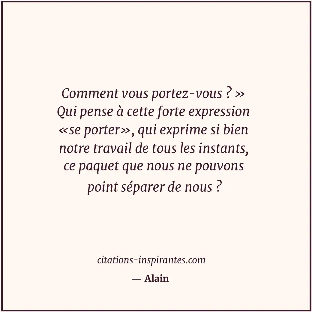 Citation de Alain