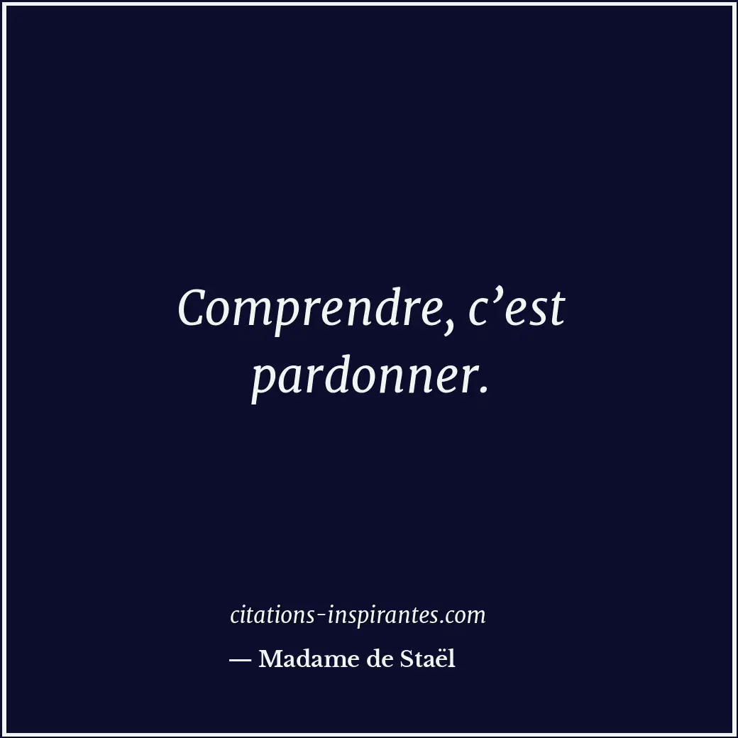 Citation de Madame de Staël