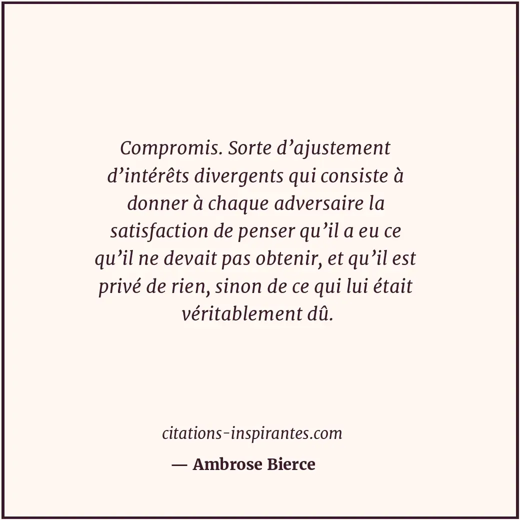 Citation de Ambrose Bierce