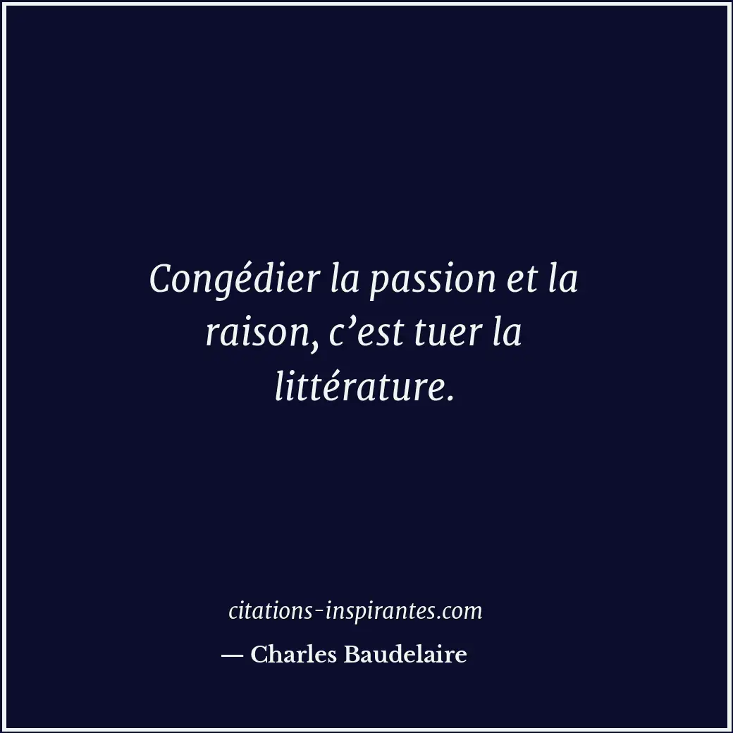 Citation de Charles Baudelaire