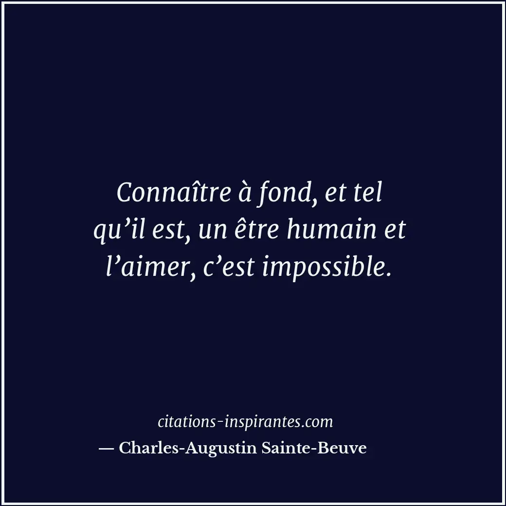 Citation de Charles-Augustin Sainte-Beuve