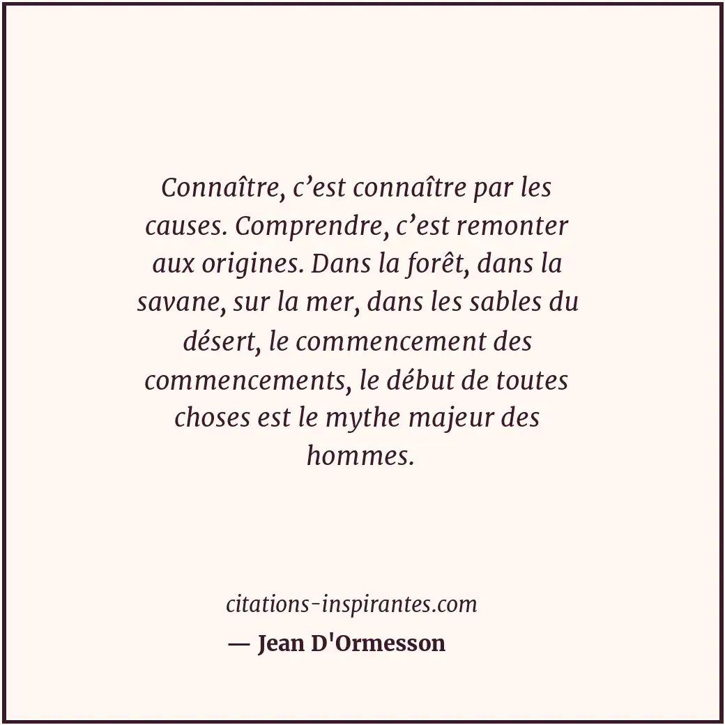 Citation de Jean D'Ormesson