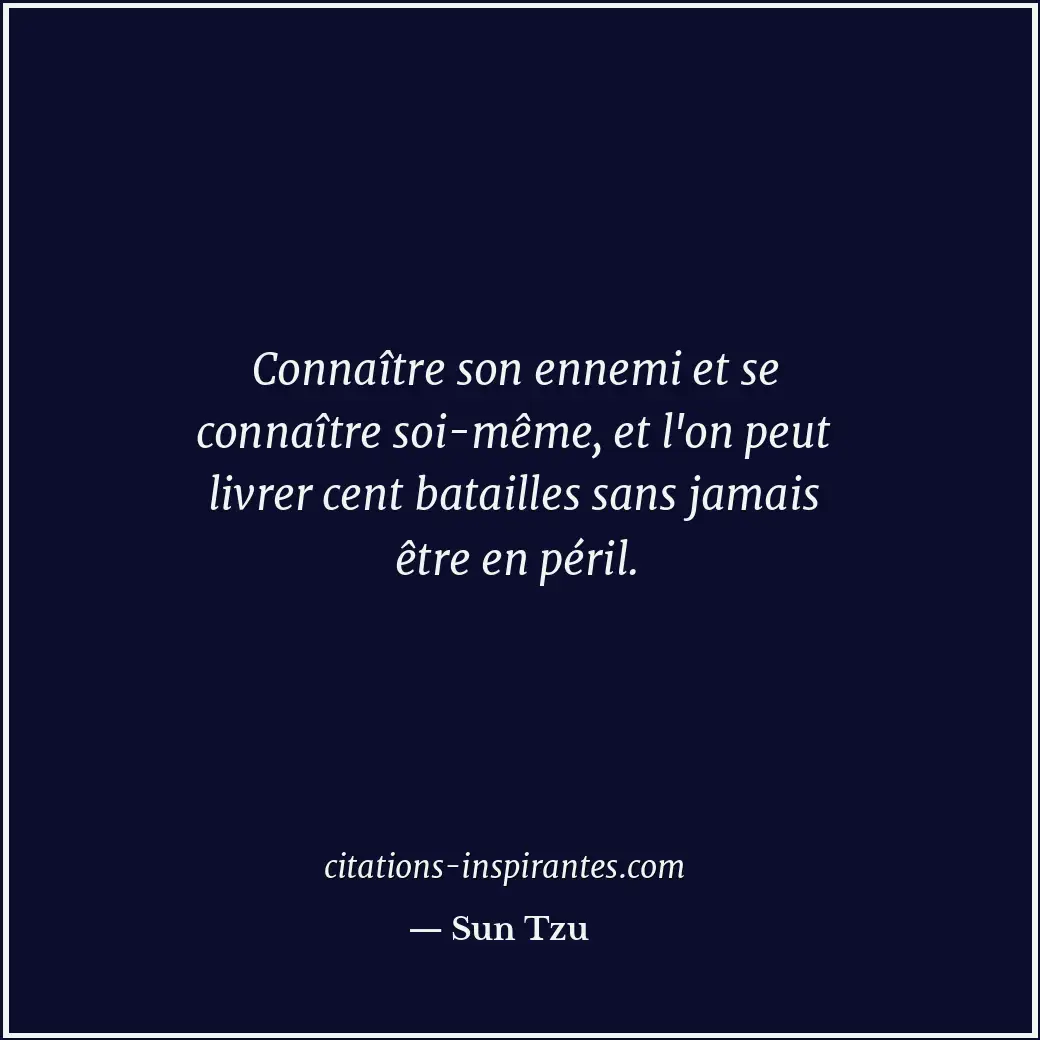 Citation de Sun Tzu