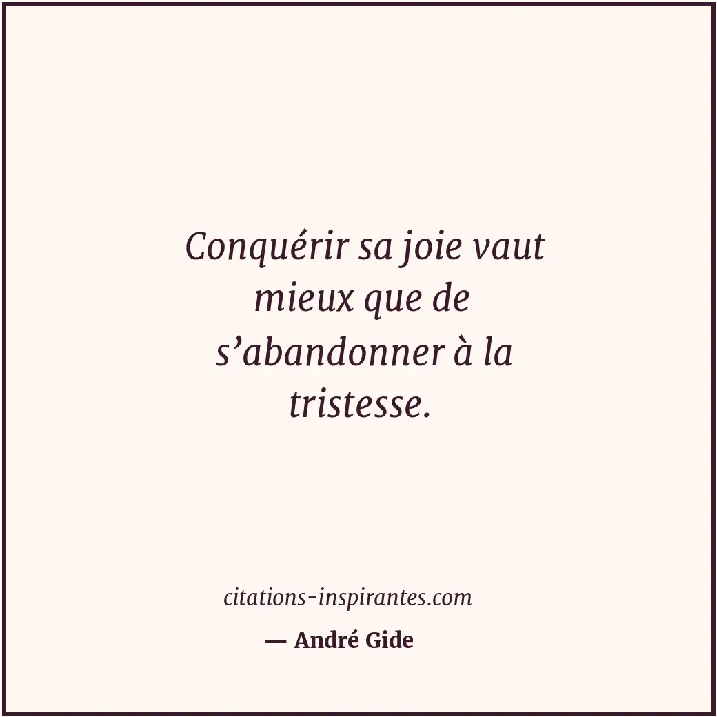 Citation de André Gide