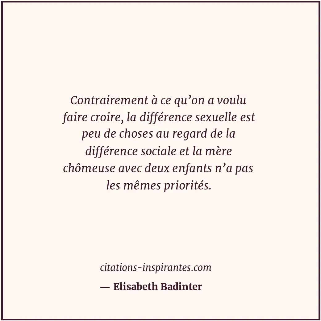 Citation de Elisabeth Badinter
