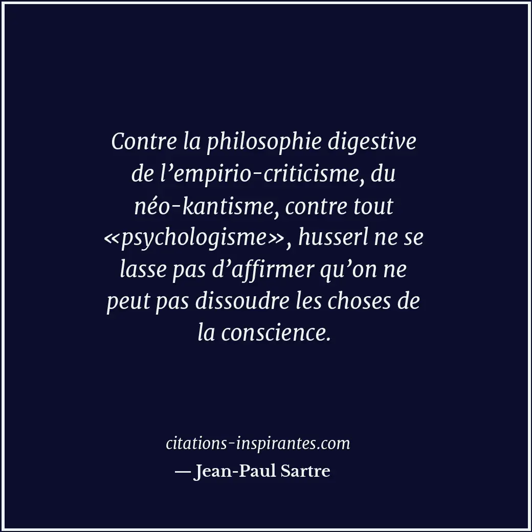 Citation de Jean-Paul Sartre