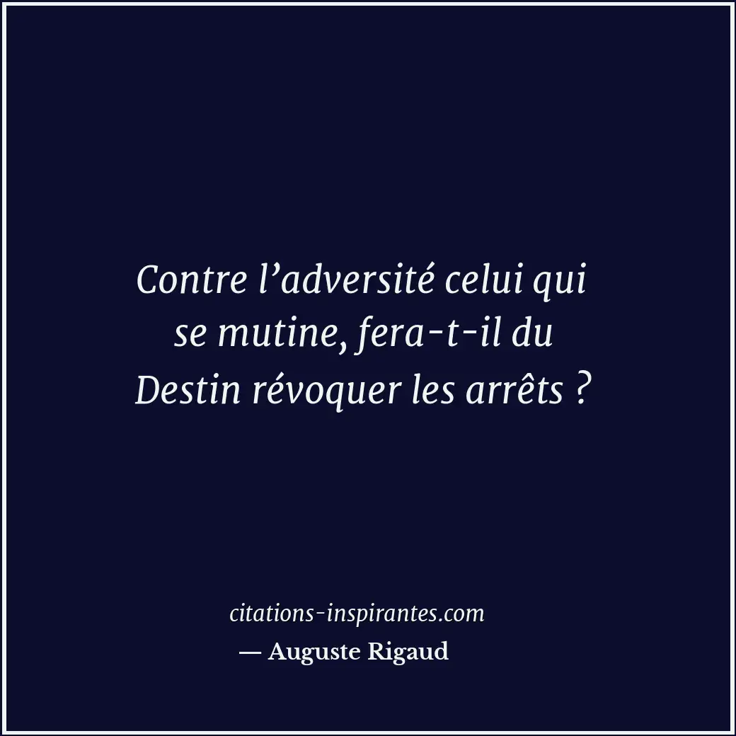 Citation de Auguste Rigaud