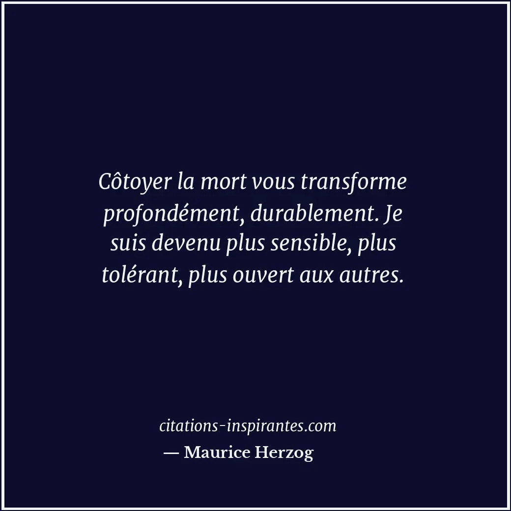 Citation de Maurice Herzog