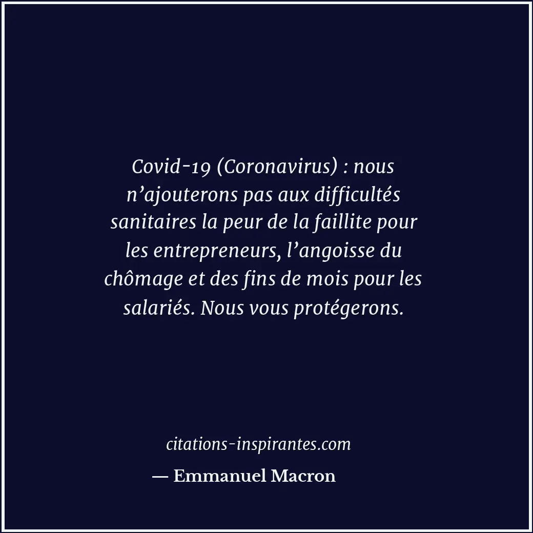 Citation de Emmanuel Macron