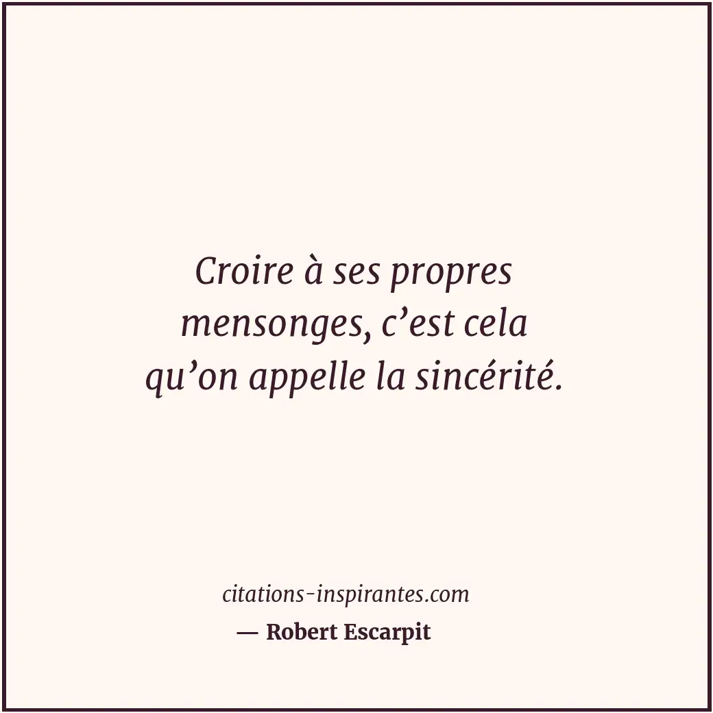 Citation de Robert Escarpit