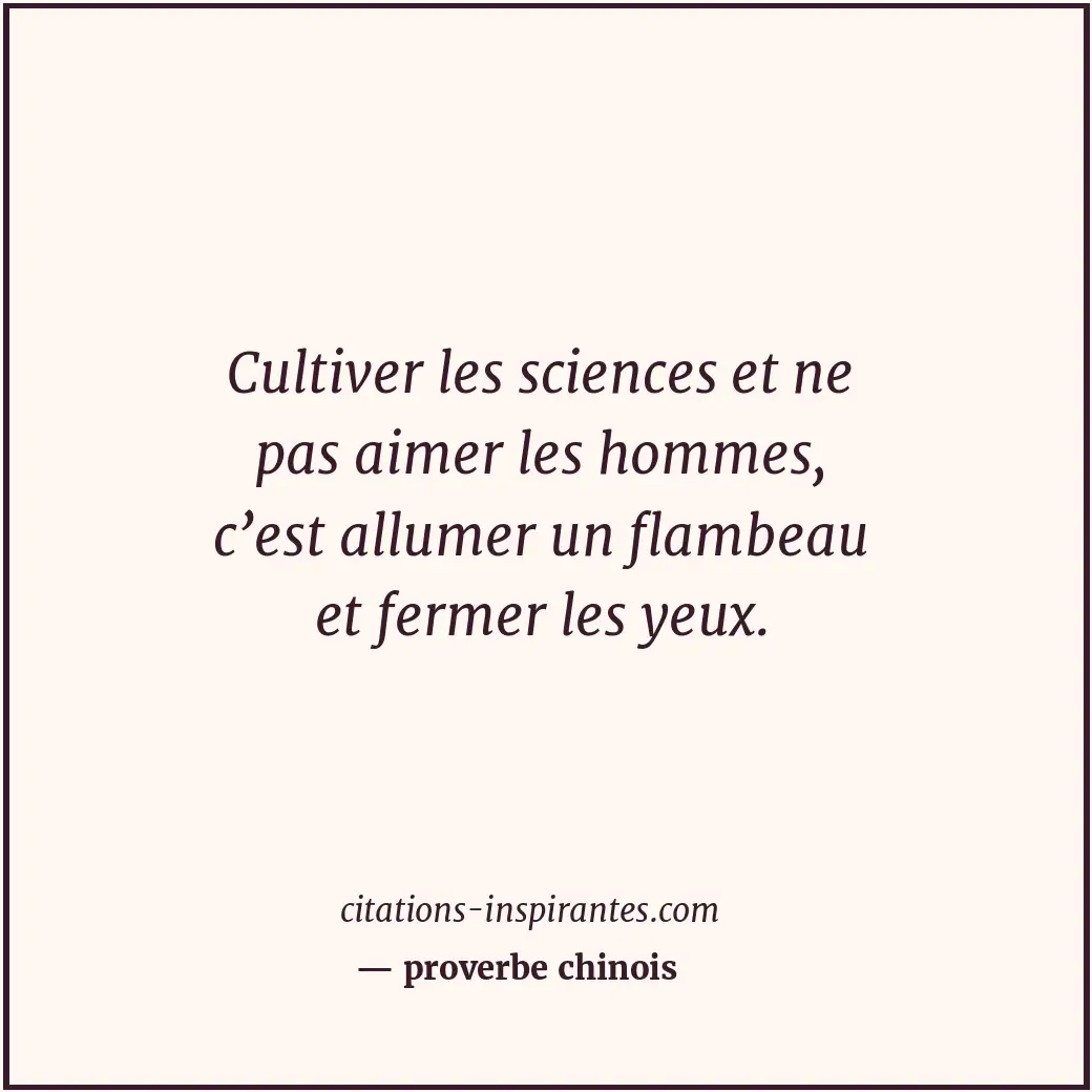 Citation de proverbe chinois