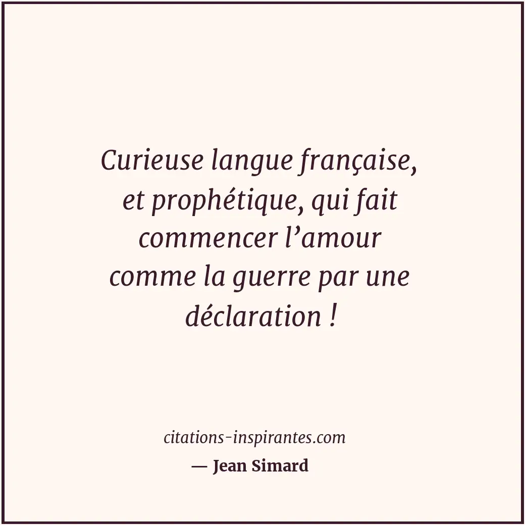 Citation de Jean Simard