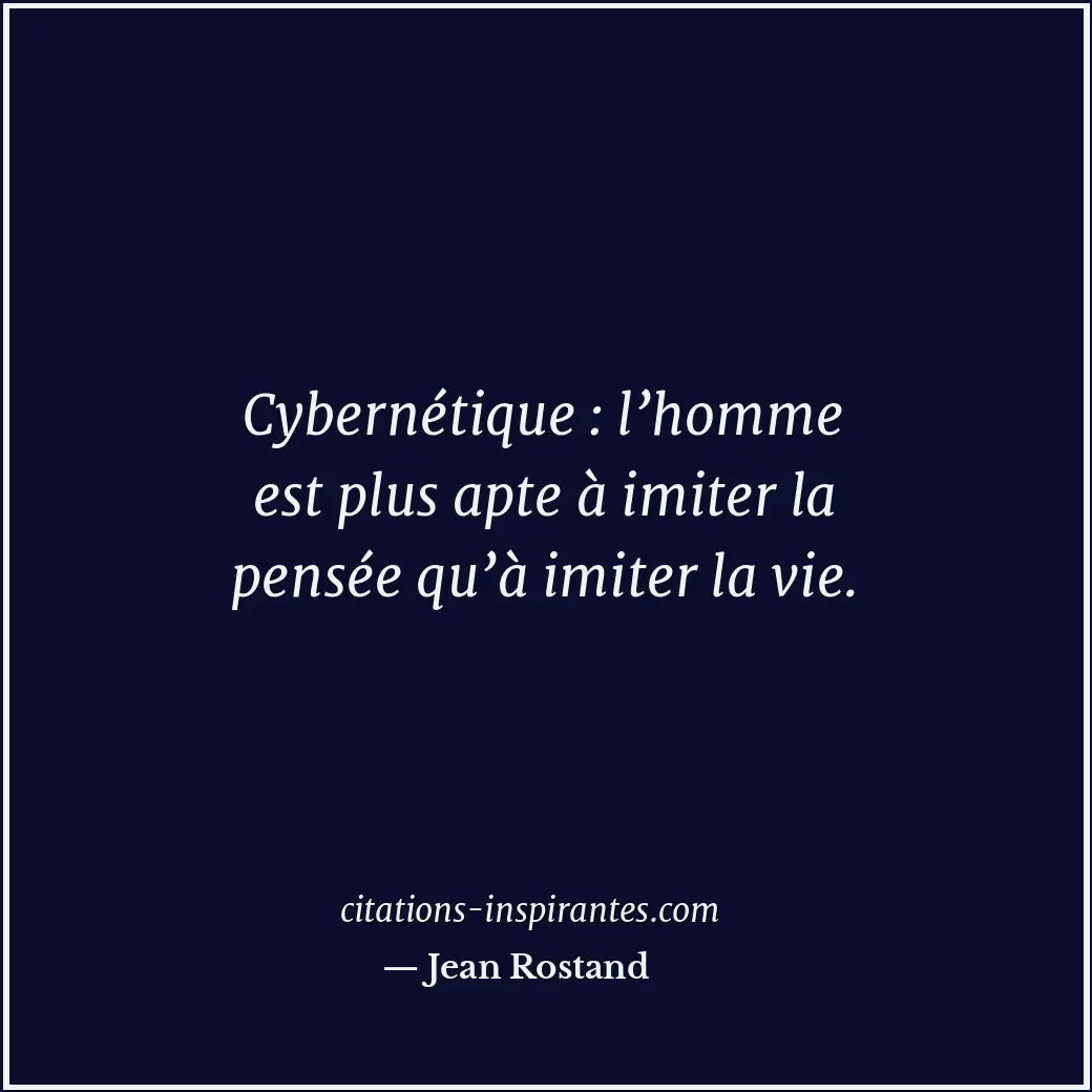 Citation de Jean Rostand