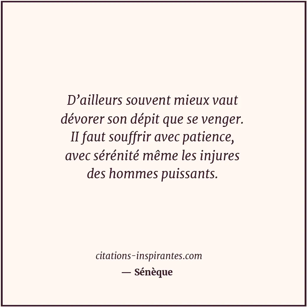 Citation de Sénèque