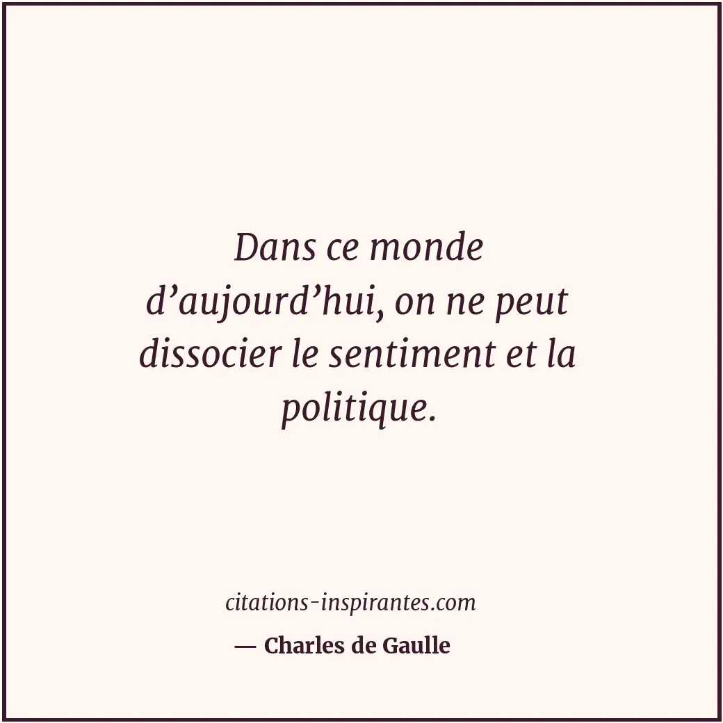 Citation de Charles de Gaulle