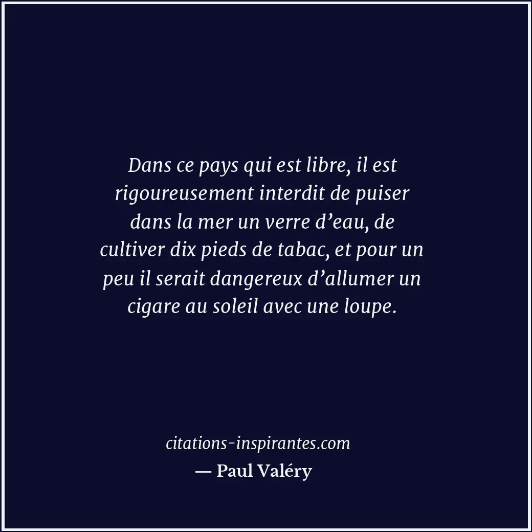 Citation de Paul Valéry