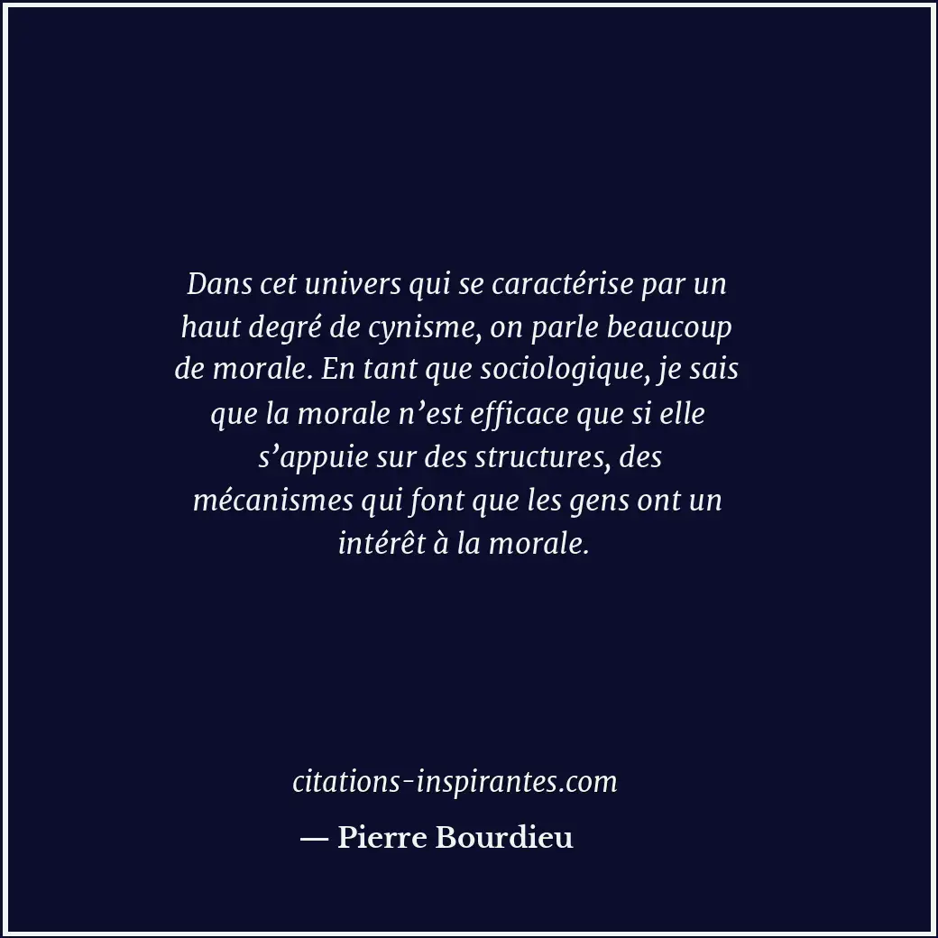 Citation de Pierre Bourdieu