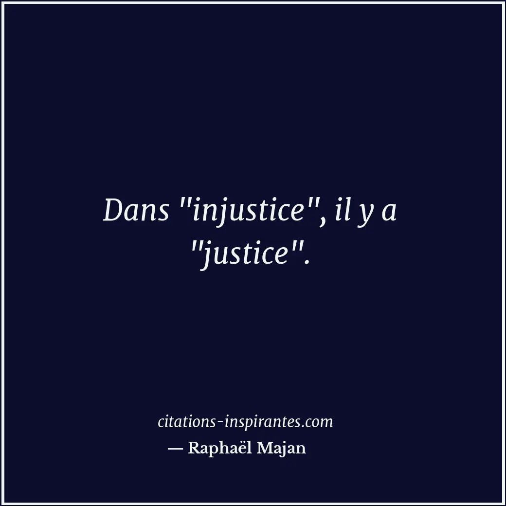 Citation de Raphaël Majan