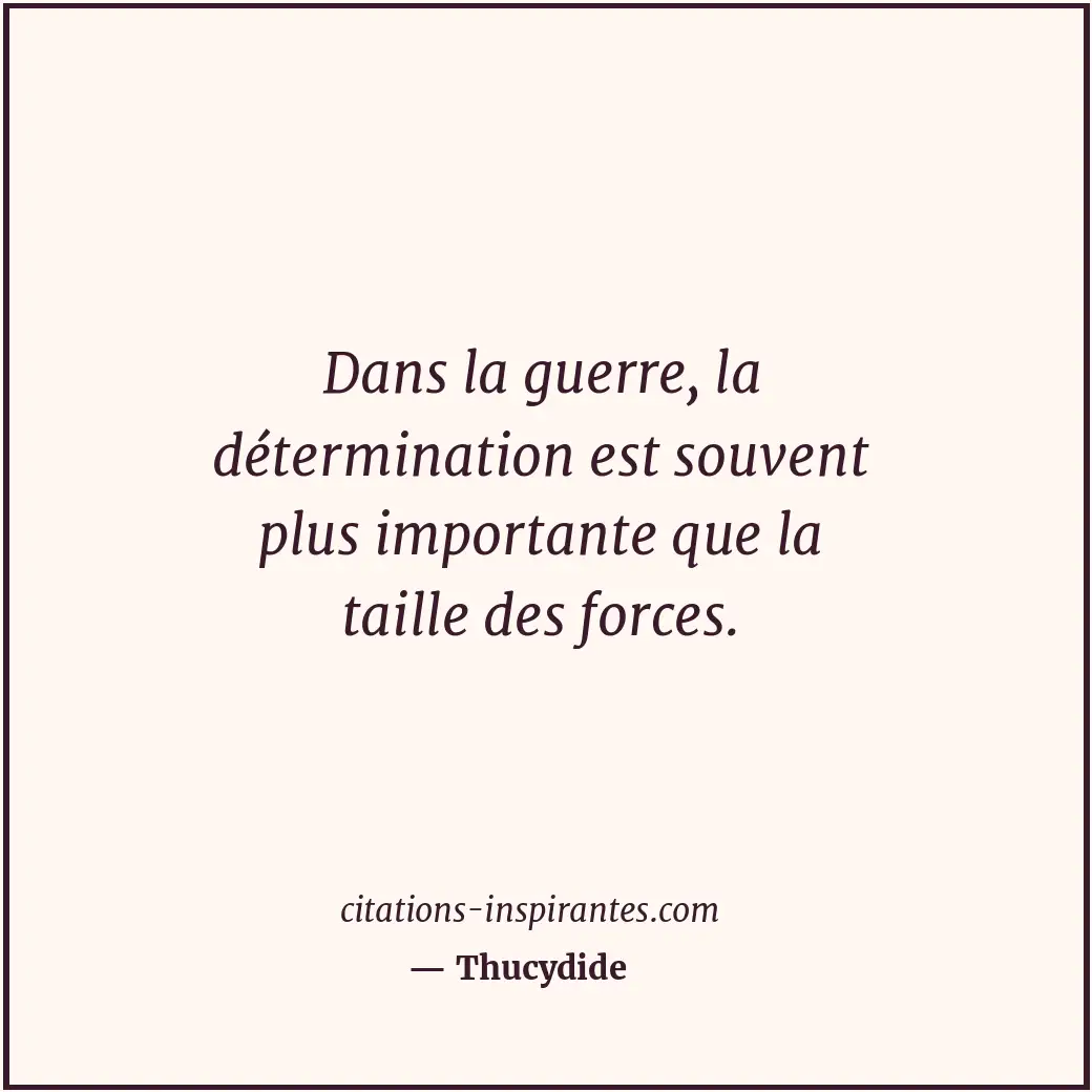Citation de Thucydide