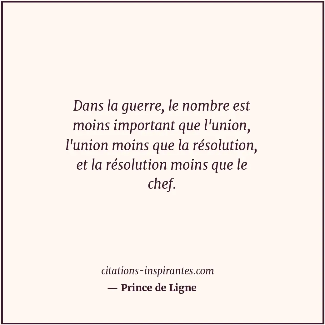 Citation de Prince de Ligne
