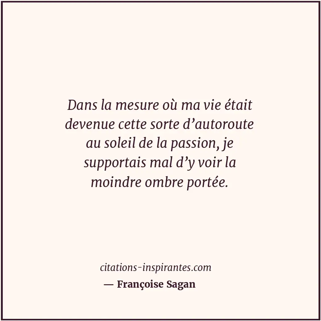 Citation de Françoise Sagan