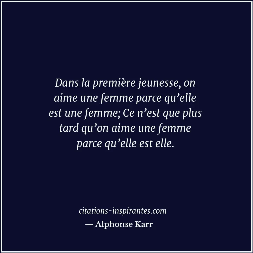 Citation de Alphonse Karr