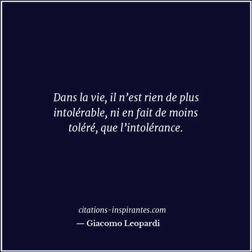 Citation de Giacomo Leopardi