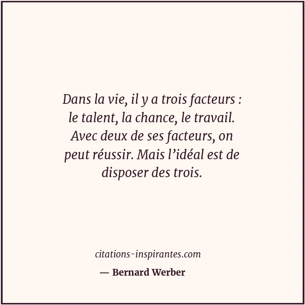 Citation de Bernard Werber