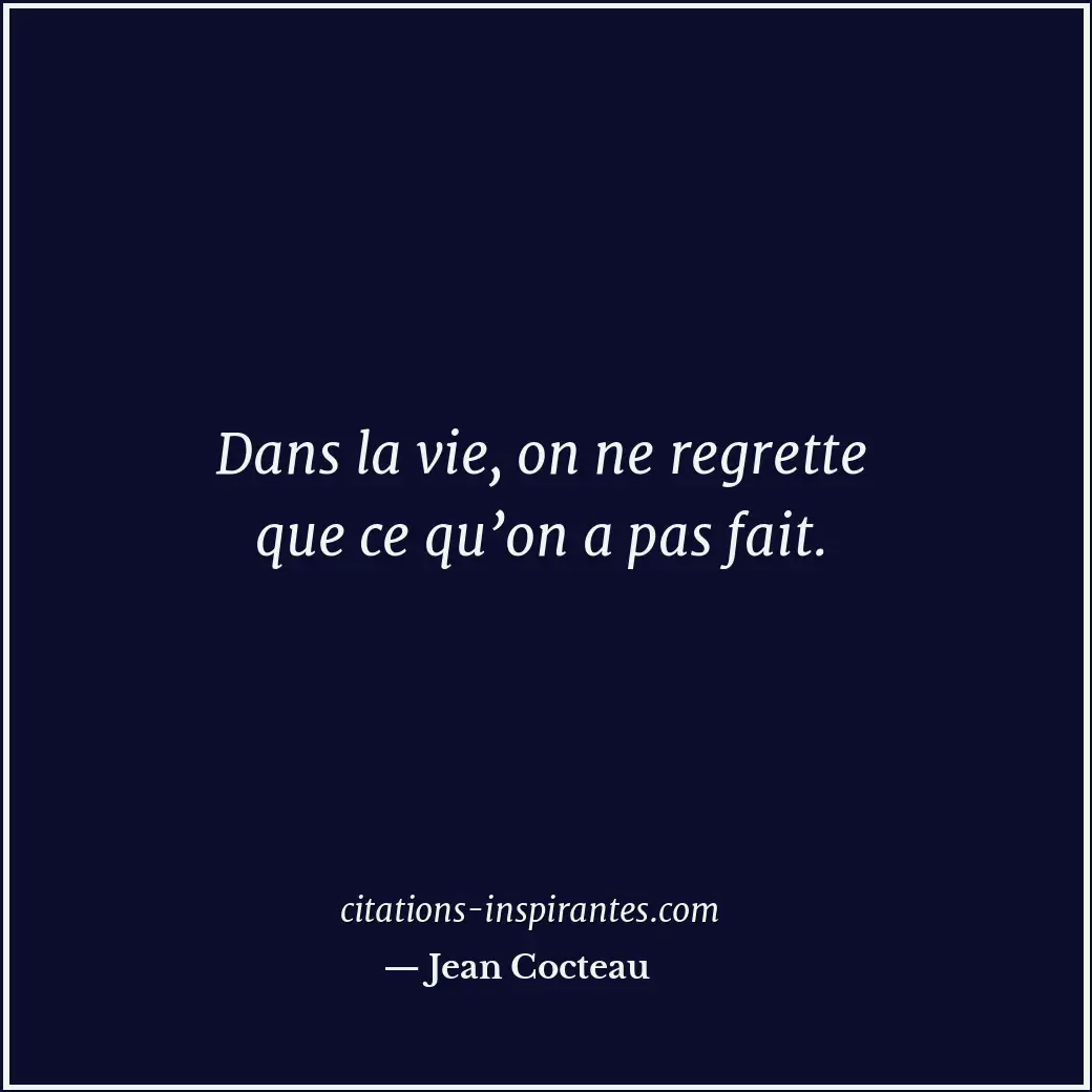 Citation de Jean Cocteau