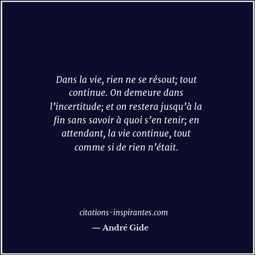 Citation de André Gide