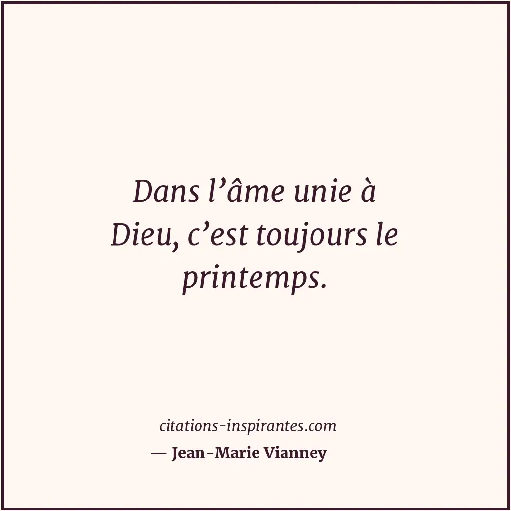 Citation de Jean-Marie Vianney
