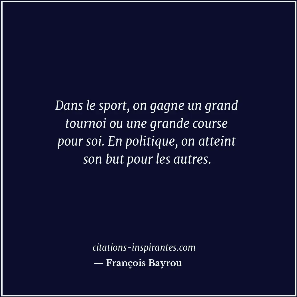 Citation de François Bayrou