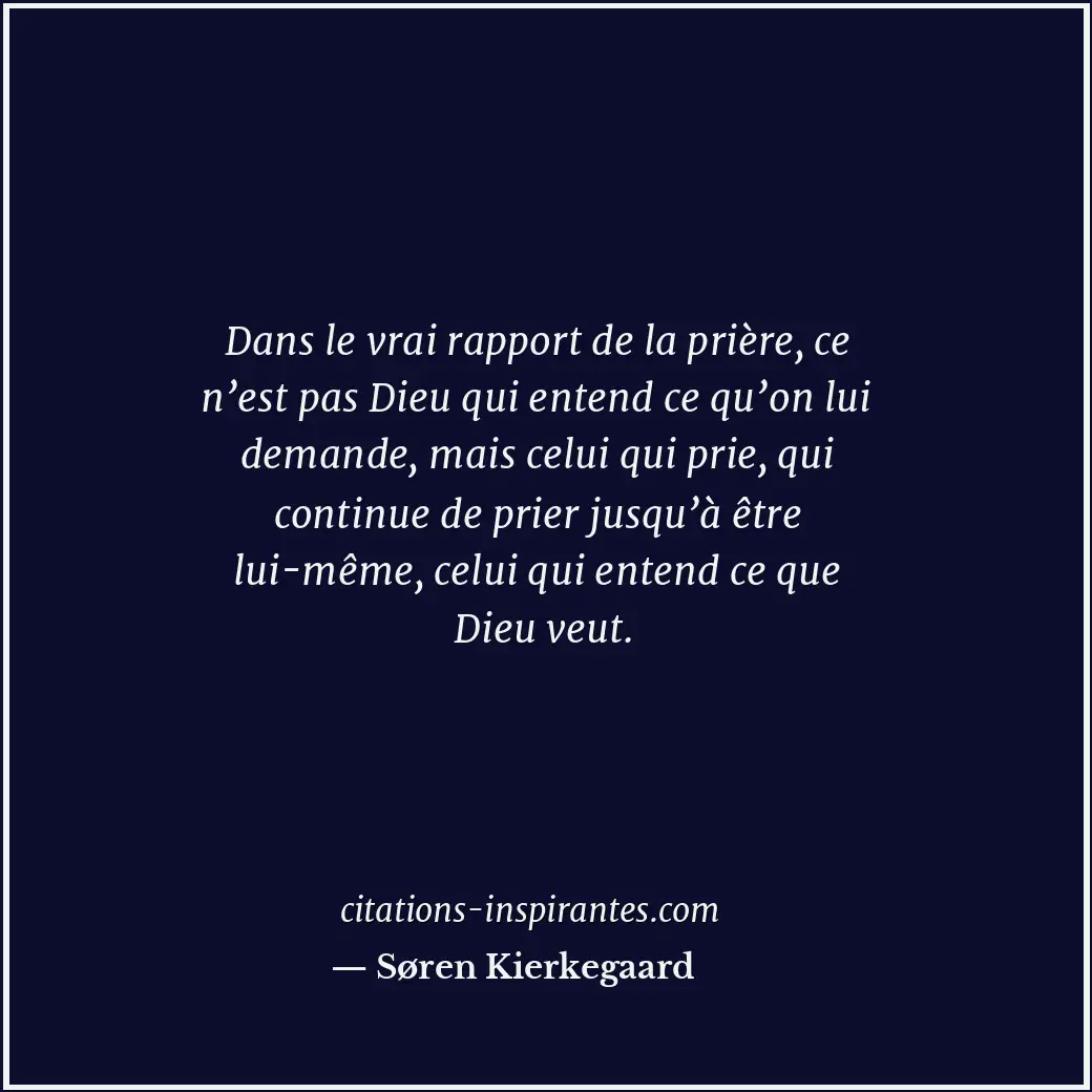 Citation de Søren Kierkegaard