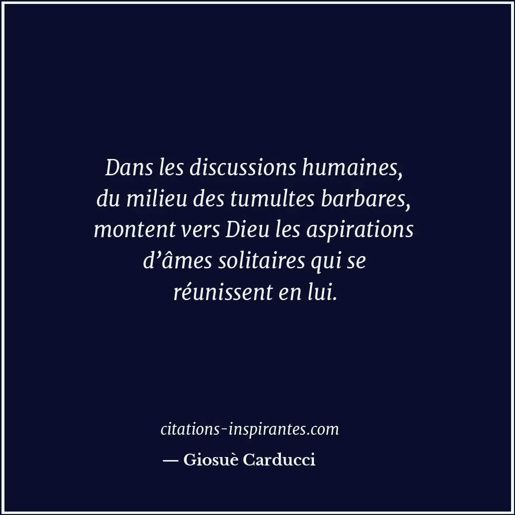 Citation de Giosuè Carducci