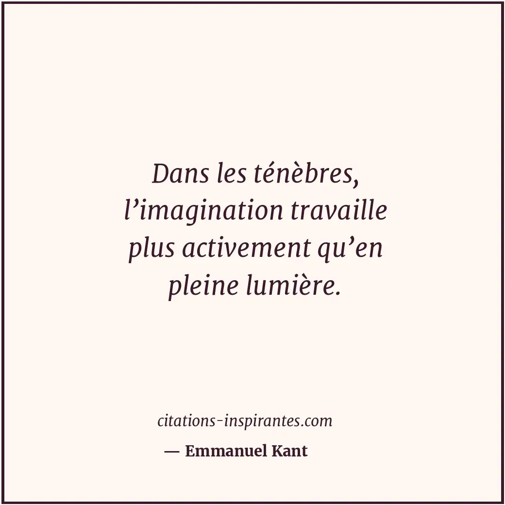 Citation de Emmanuel Kant