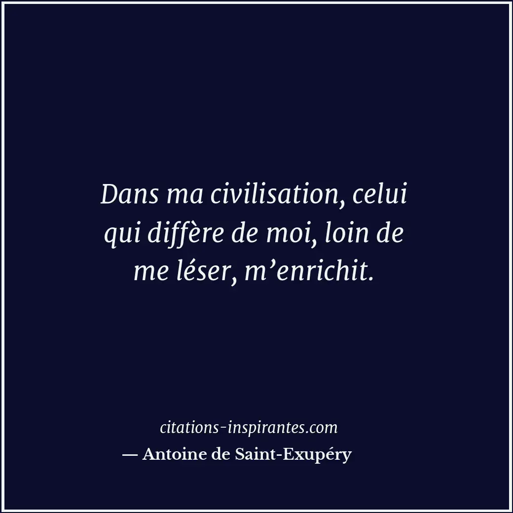 Citation de Antoine de Saint-Exupéry