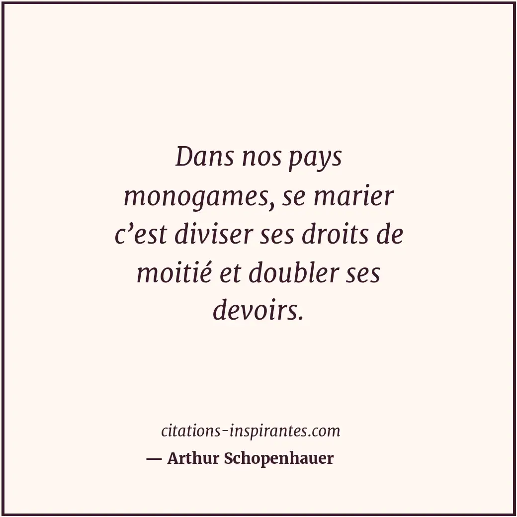 Citation de Arthur Schopenhauer