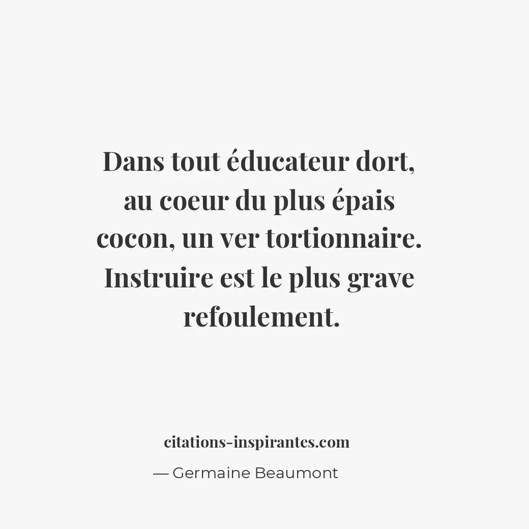 Citation de Germaine Beaumont
