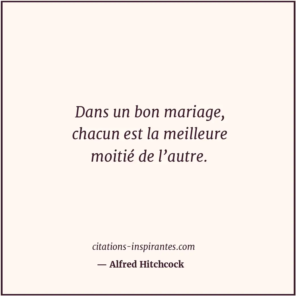 Citation de Alfred Hitchcock