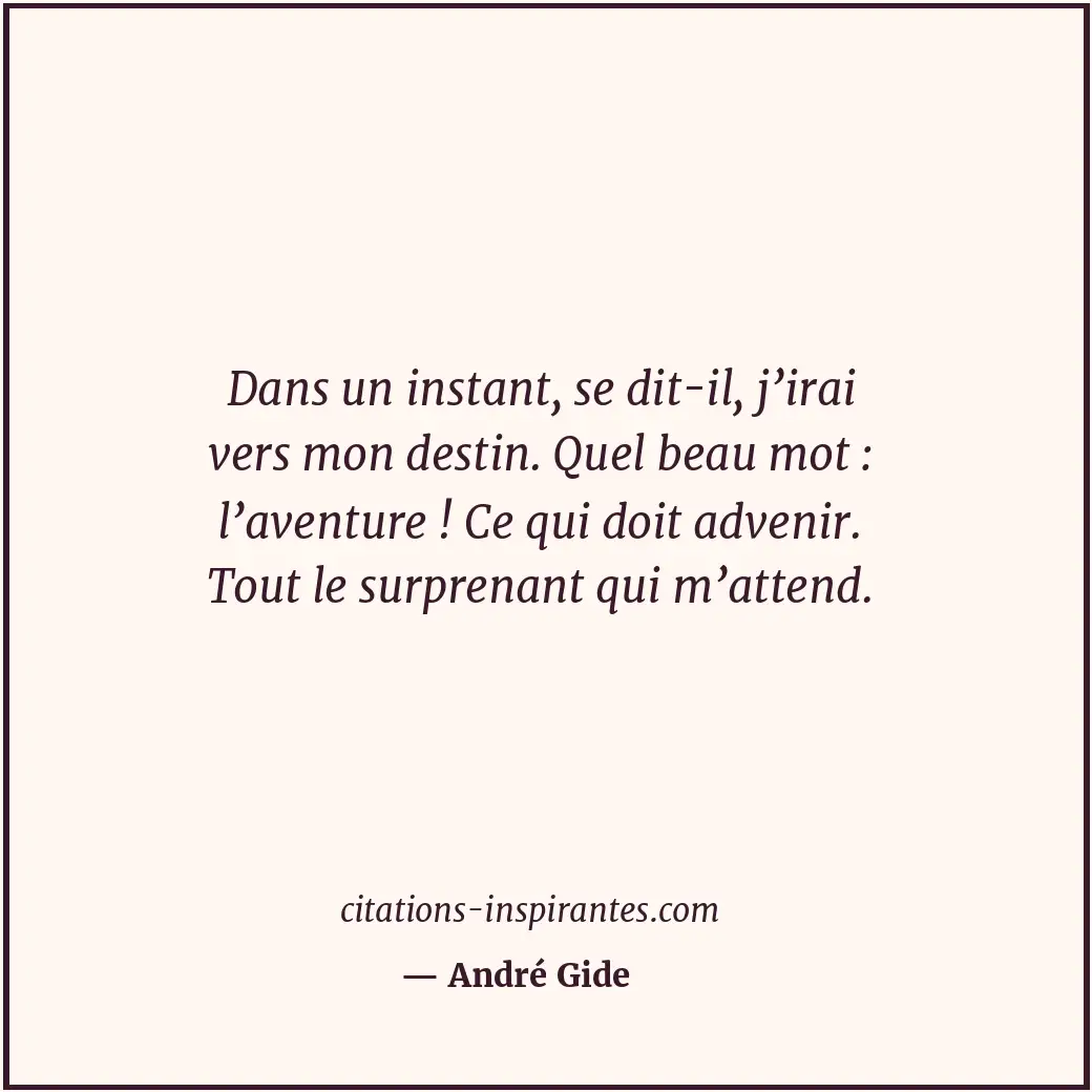 Citation de André Gide