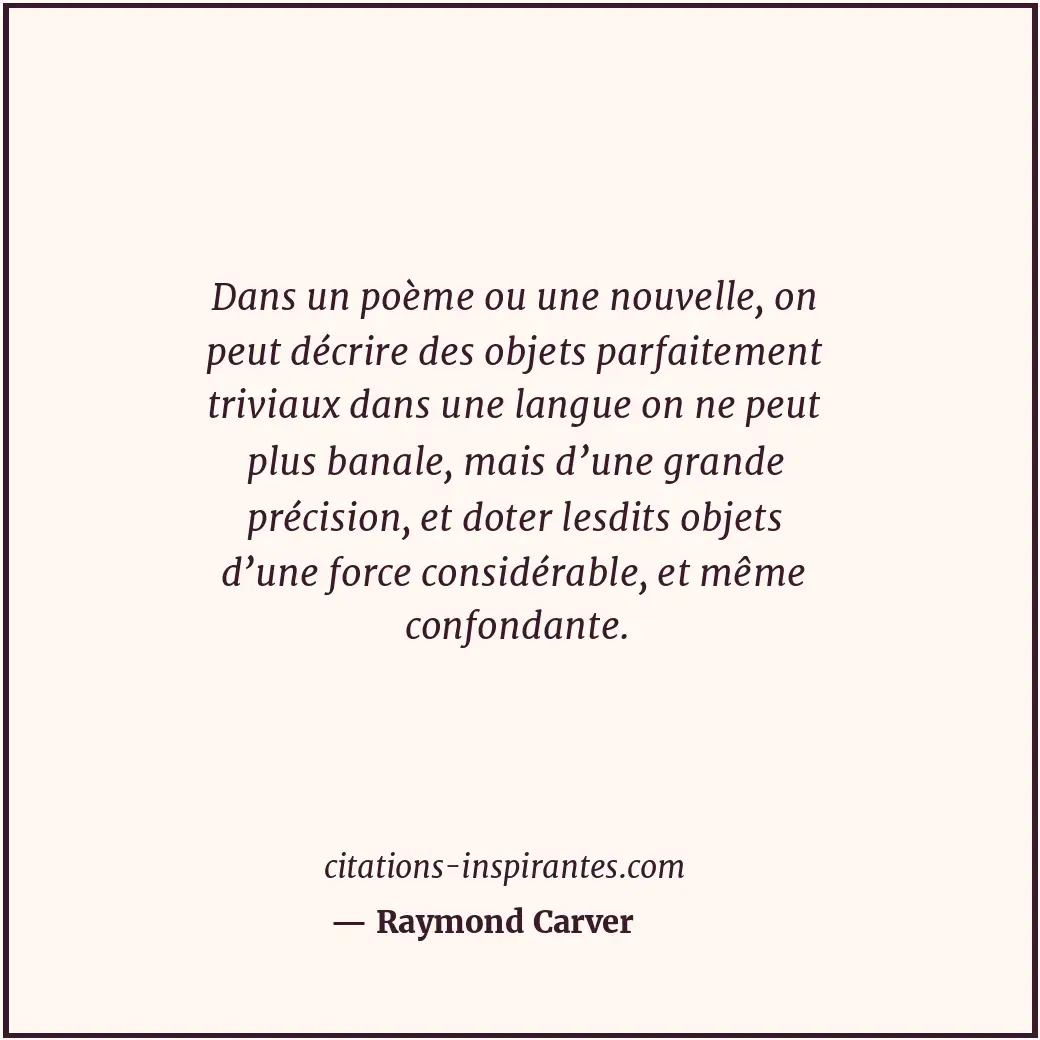 Citation de Raymond Carver